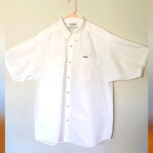 Columbia 3XT White Sport Shirt Button Down